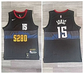 Nuggets 15 Nikola Jokic Black Nike 2023-24 City Edition Swingman Jersey,baseball caps,new era cap wholesale,wholesale hats